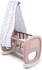 Кроватка колыбель для куклы Smoby Toys Baby Nurse с балдахином 220373