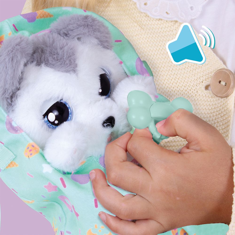 Інтерактивна іграшка Baby Paws Цуценя в сумочці хаскі Флоуі 18м + 917644IM