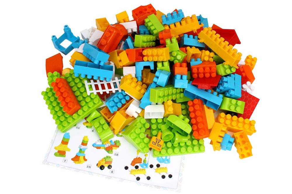 Игрушка "Конструктор ТехноК", Building Blocks 170 деталей в коробке арт. 6566