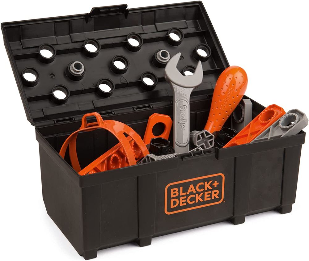 Игровой набор Smoby Toys Black+Decker Грузовик с инструментами, кейсом, краном и аксессуарами (360175)