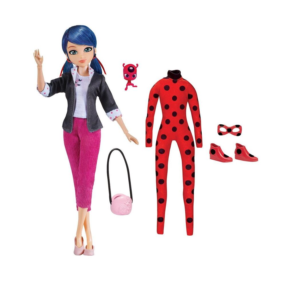 Лялька Леді Баг і Супер-Кіт S2 - Суперсекрет Маринетт 26 см Miraculous Superhero Secret Marinette Ladybug 50355