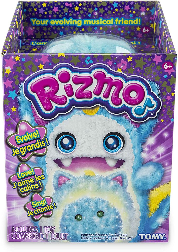 Інтерактивна іграшка Різмо блакитна Rizmo Evolving Musical Friend Interactive Plush Toy with Fun Games