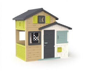Детский игровой домик Smoby "Друзья Эво" с почтовым ящиком и окнами 3+ 810204