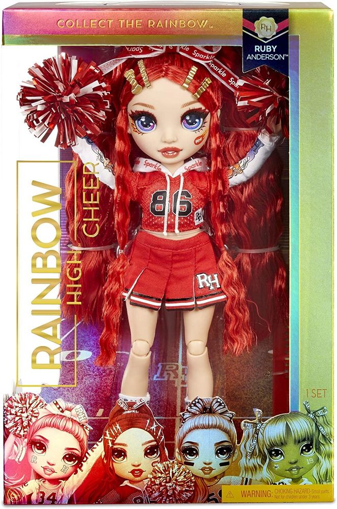 Кукла Рейнбоу Хай Руби Черлидер Rainbow High Cheer Ruby Anderson Red Fashion Doll Cheerleader 572039
