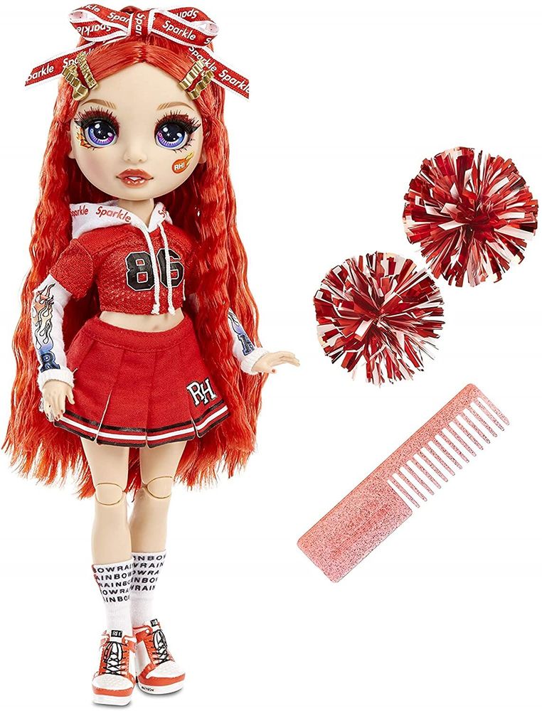 Кукла Рейнбоу Хай Руби Черлидер Rainbow High Cheer Ruby Anderson Red Fashion Doll Cheerleader 572039