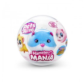 Интерактивная мягкая игрушка Pets & Robo Alive S1 - Забавный хомячок (голубой) 9543-1