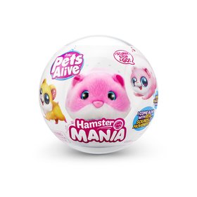 Интерактивная мягкая игрушка Pets & Robo Alive S1 - Забавный хомячок (розовый) 9543-2