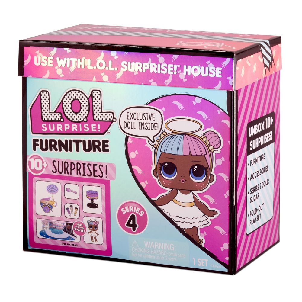 Лол Комната Леди Сахарок с тележкой сладостей LOL Surprise Furniture Sweet Boardwalk with Sugar Doll 572626
