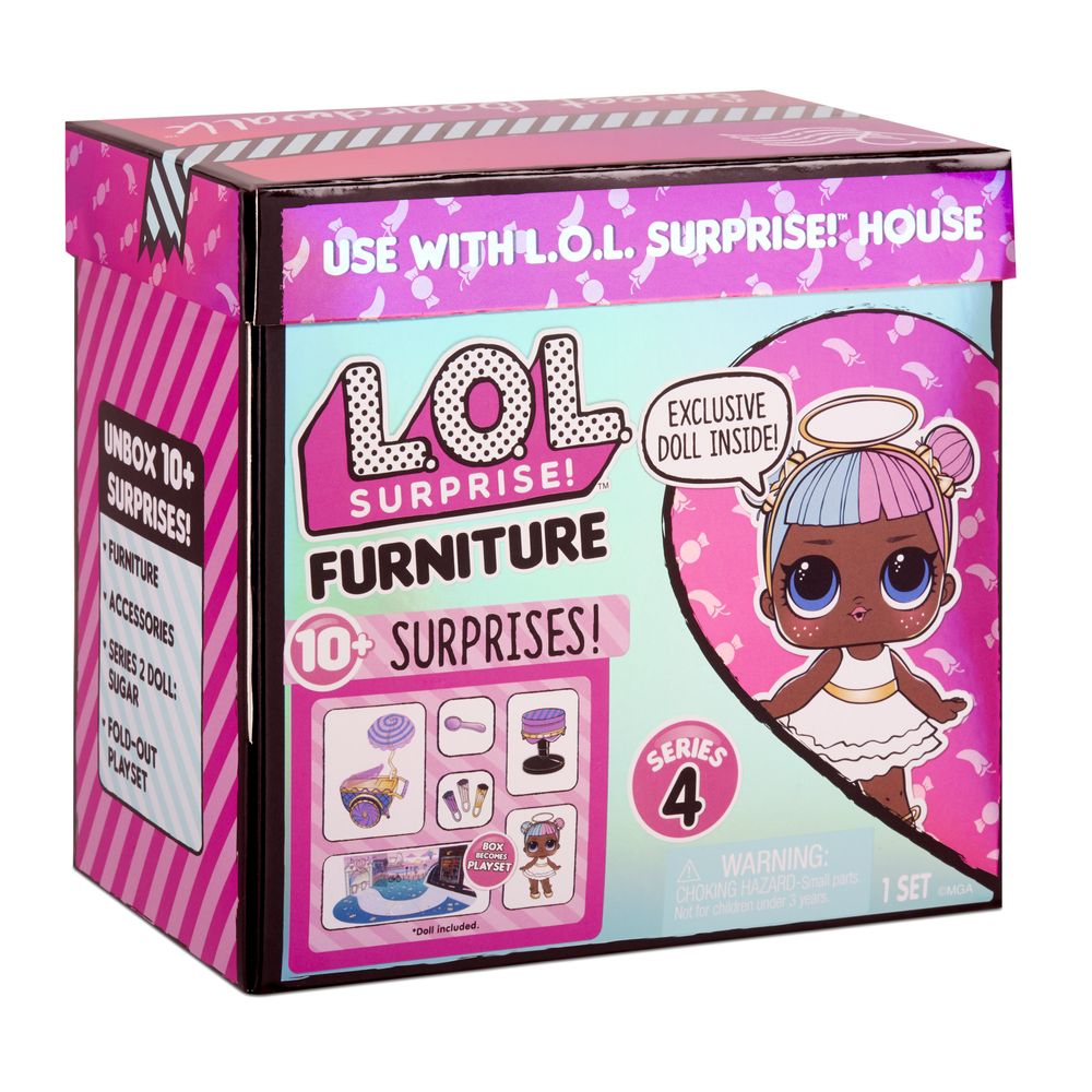 Лол Комната Леди Сахарок с тележкой сладостей LOL Surprise Furniture Sweet Boardwalk with Sugar Doll 572626