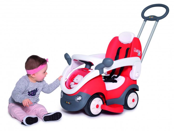 Машинка дитяча каталка Smoby Ведмедик Бабл Гоу зі звуковими ефектами 720105