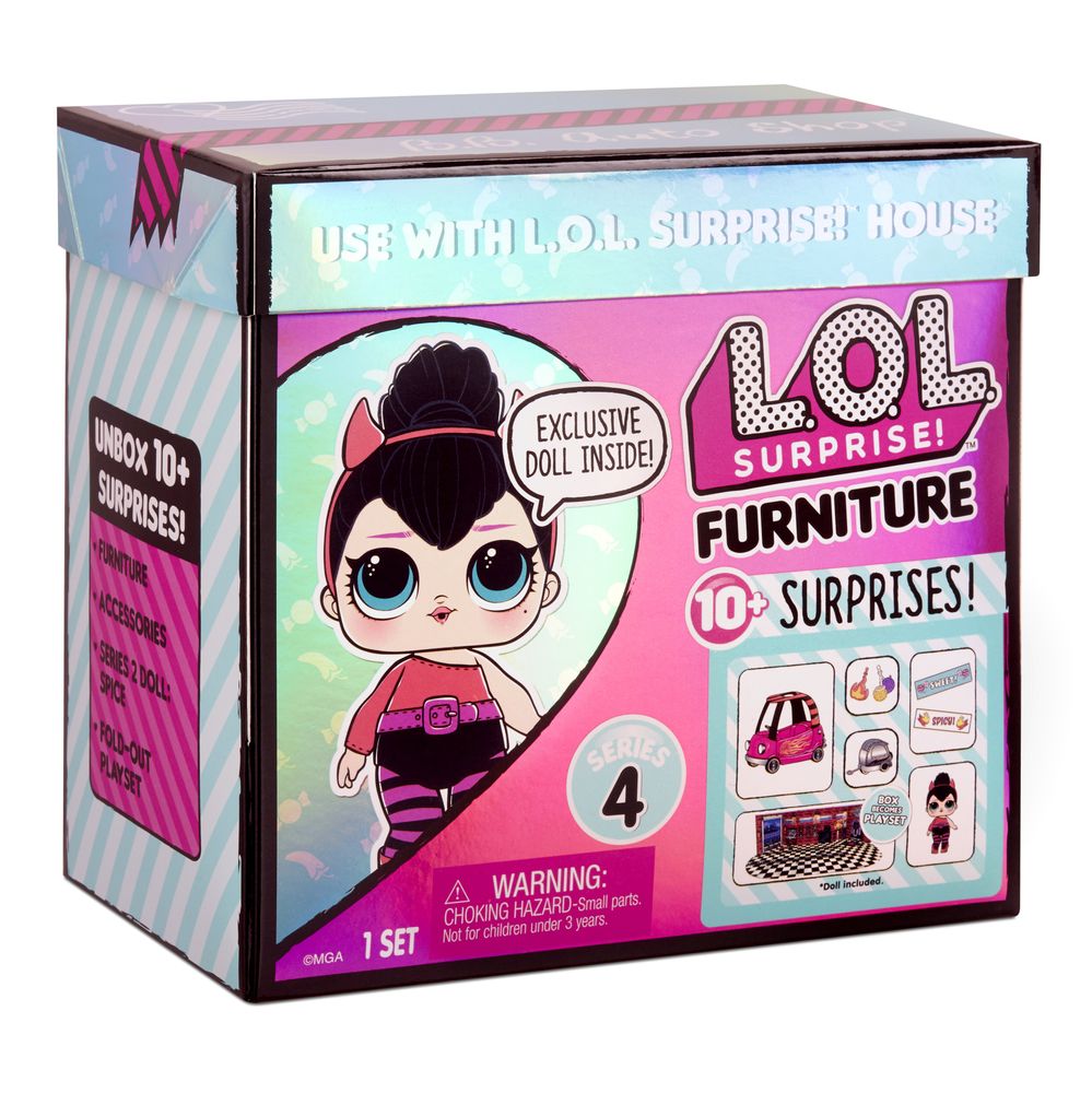 Игровой набор Лол Комната Перчинка с автомобилем LOL Surprise Furniture B.B. Auto Shop with Spice Doll 572619