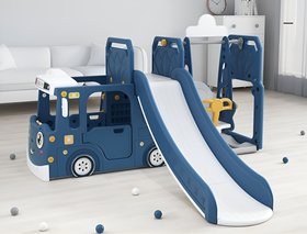 Дитячий ігровий комплекс 3в1 Terrio “Trainy” Сине-белая