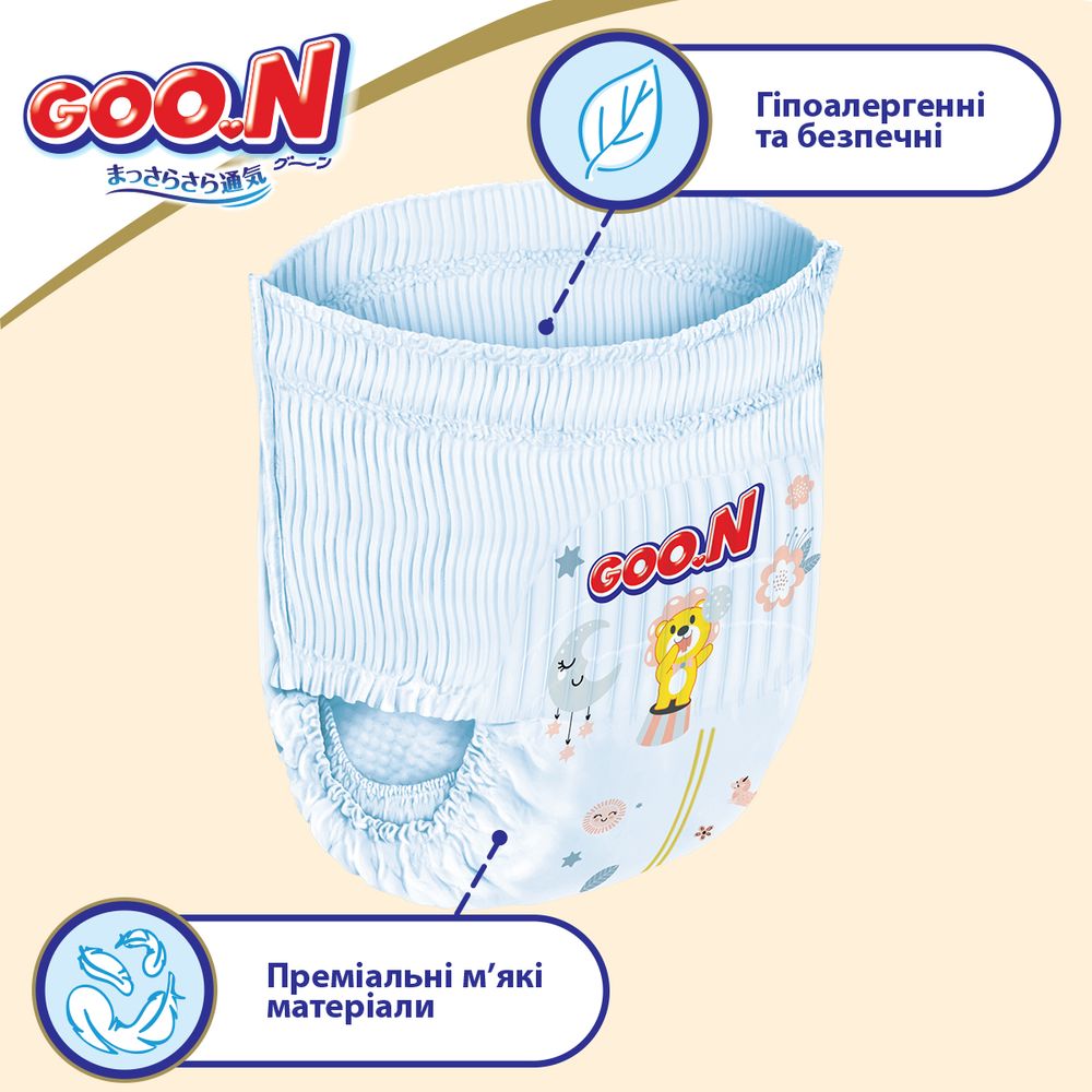 Трусики-підгузки Goo.N Premium Soft для дітей (L, 9-14 кг, 44 шт) 863228