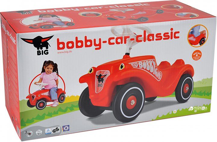 Каталка-толокар Big Bobby-Car-Classic с защитными насадками (000 1303)