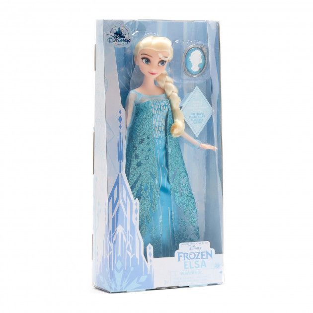 Эльза Классическая кукла Принцесса Дисней с кулоном Disney Elsa Classic Doll with Pendant - Frozen