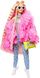 Лялька Барбі Екстра Стильна Модниця - Barbie Extra Style Doll №3 Fluffy Pink Jacket блондинка GRN28