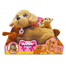 Мягкая коллекционная игрушка серии Big Dog – Собачка мама пудель с сюрпризом #sbabam 44/CN-23-1