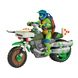 Набор Черепашка-Ниндзя TMNT Мovie III Боевой транспорт с фигуркой - Леонардо На Мотоцикле 83431