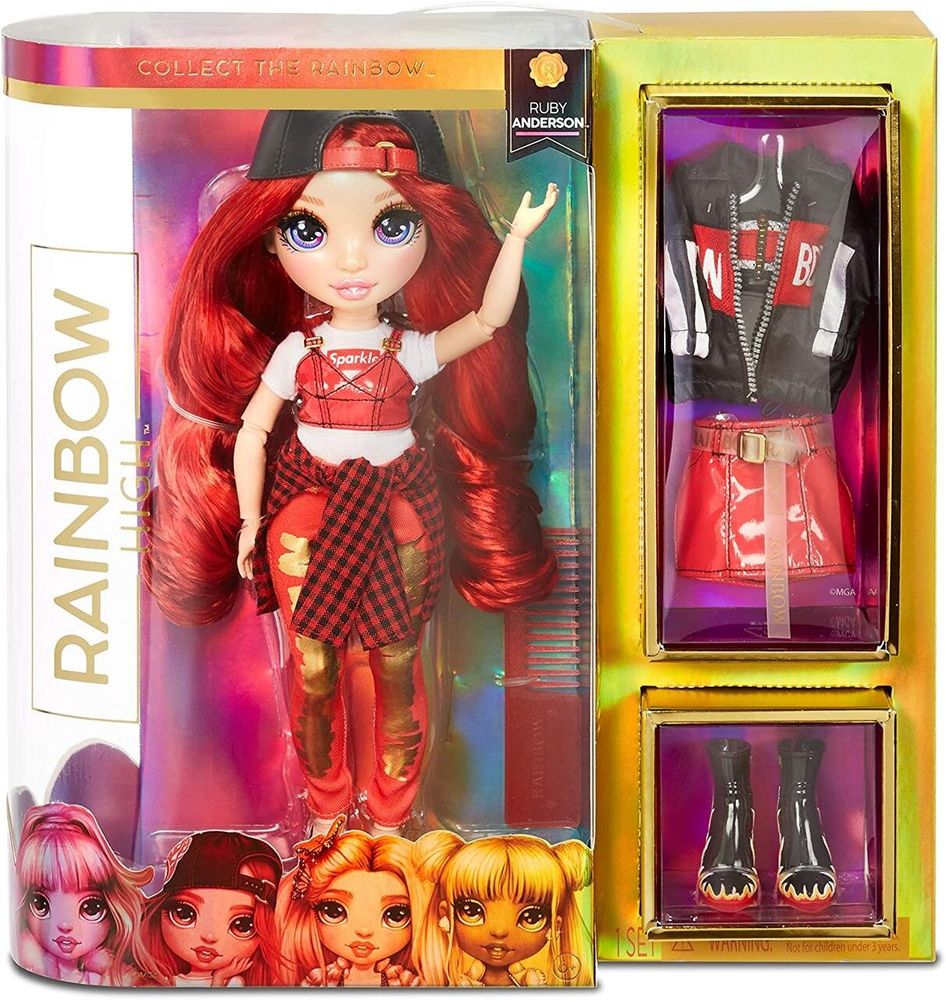 Кукла Рейнбоу Хай Руби Rainbow High Ruby Anderson Red Fashion Doll(с аксессуарами) 569619