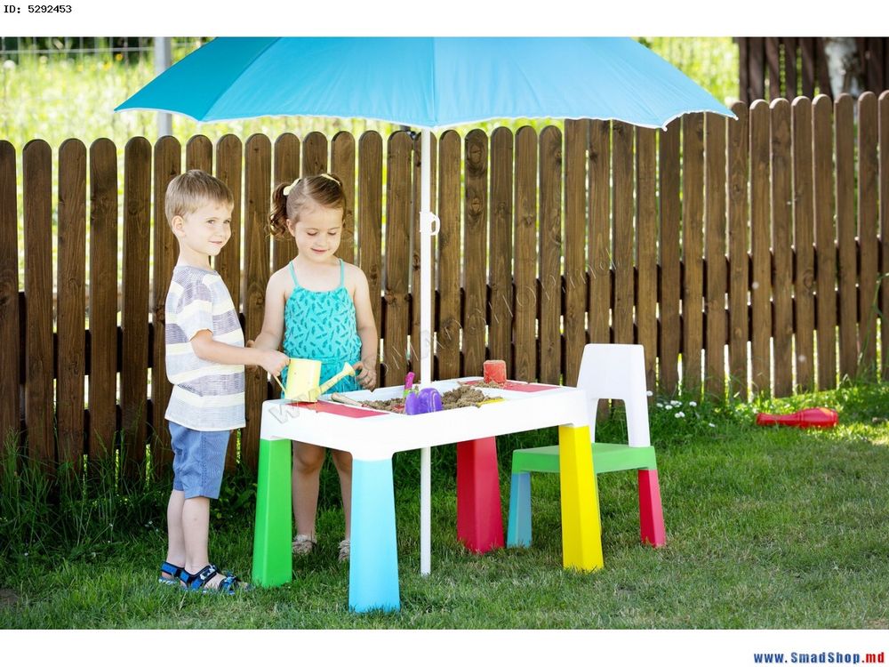 Столик со стульчиком Tega Baby MultiFun разноцветный (для конструкоров Lego) MF-001-134