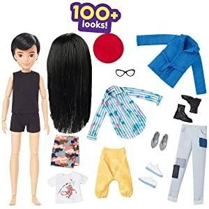 Лялька Створюваний світ Чорне пряме волосся Creatable World Character Kit Customizable Doll Black Straight Hair