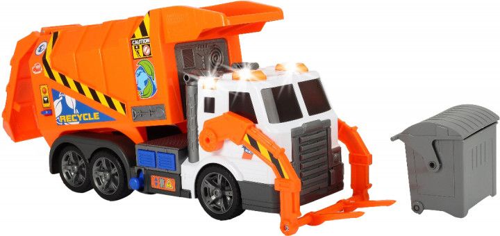 Машинка Dickie Toys Сміттєвоз з контейнером і підйомником, світло і звук 1137000