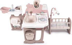 Большой игровой центр Smoby Toys Baby Nurse Комната малыша с кухней, ванной, спальней и аксессуарами 220376