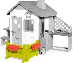 Угловой забор Smoby Toys с 2 цветниками для дома 810904