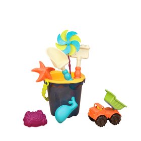 Набор для игры с песком и водой - Ведерце Море Battat Sands Ahoy – Beach Playset - Medium Bucket Set BX1330Z