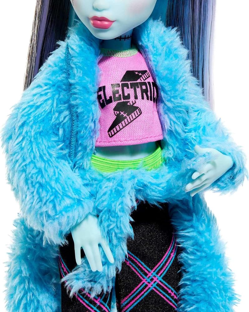 Кукла Mattel Монстер Хай Френки Штейн Пижамная вечеринка Monster High Frankie Stein Creepover Party Set HKY68