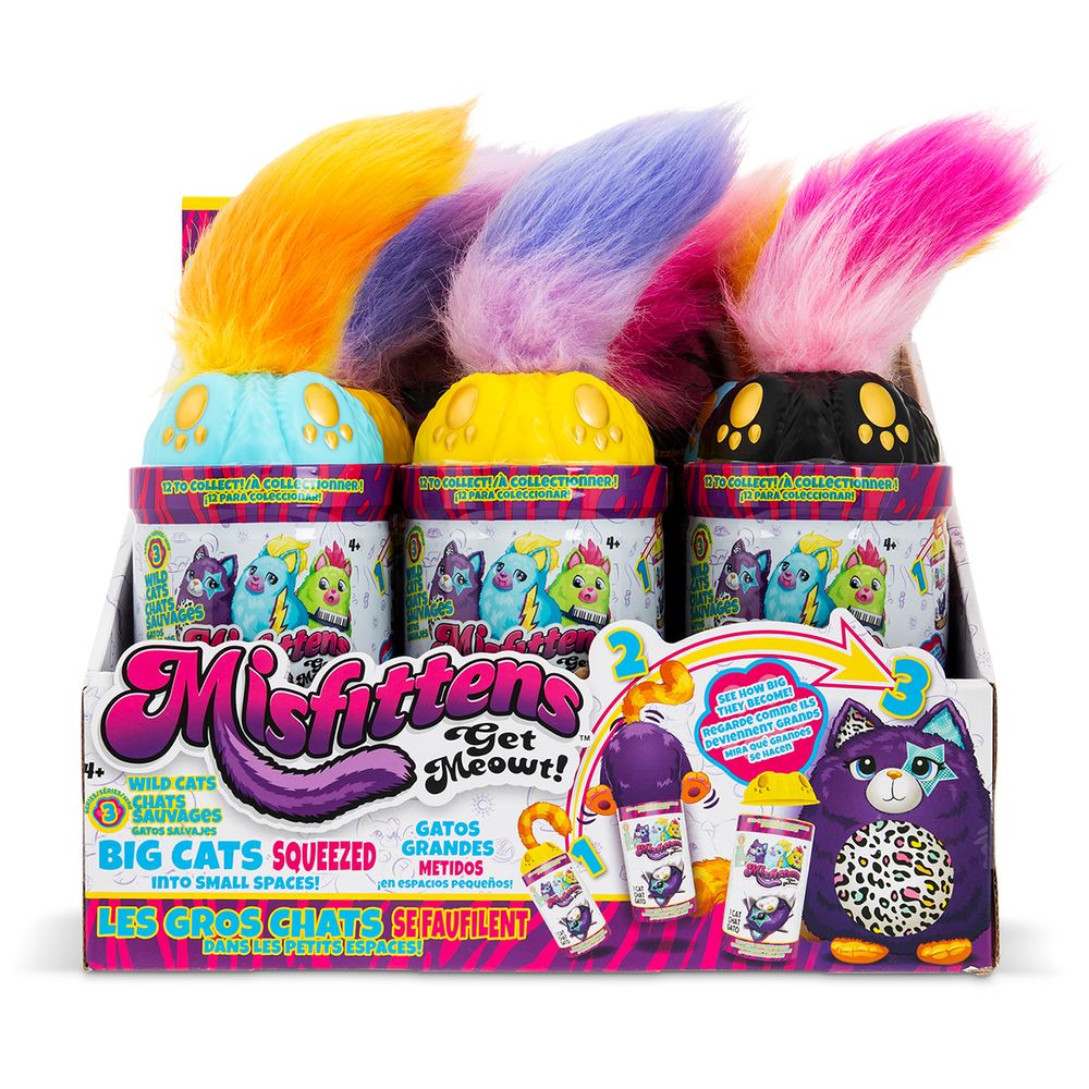 Мягкая игрушка Misfittens W3 - Котик в банке 3 серия 03936(W3)