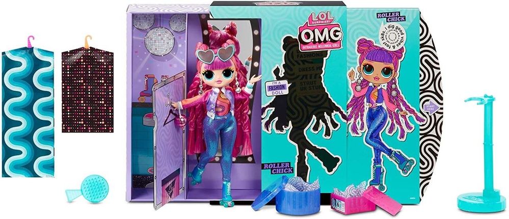 Кукла ЛОЛ ОМГ 3 серия LOL OMG S3 Диско-Скейтер L.O.L. Surprise! O.M.G. S3 Roller Chick Fashion Doll 567196