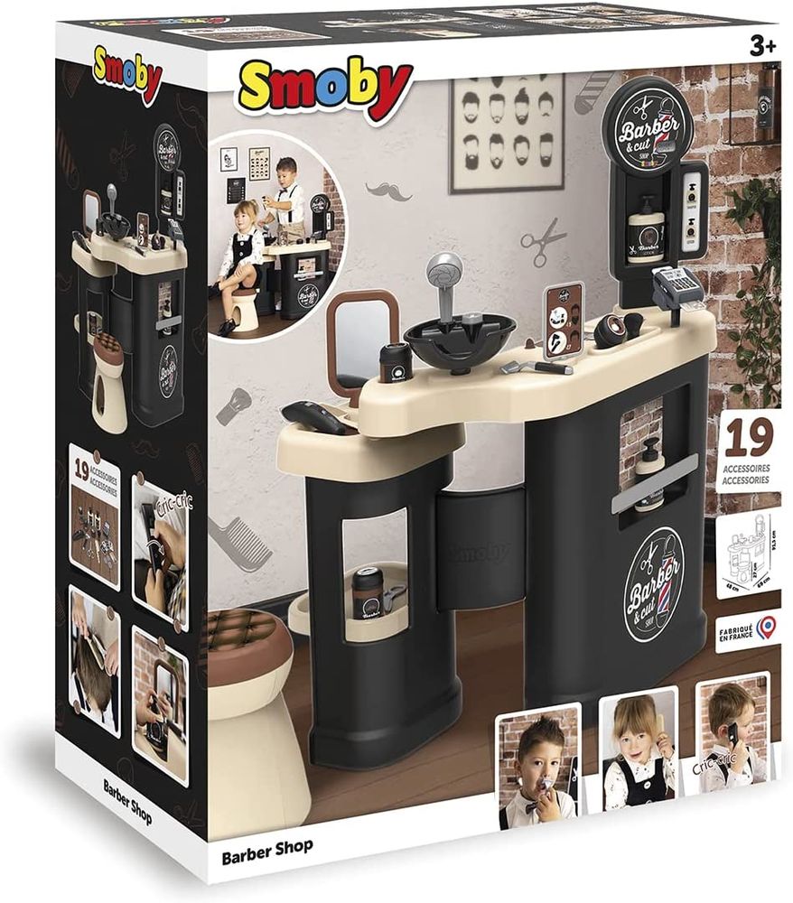 Игровой набор Smoby Toys Barber Shop Барбер Шоп с зеркалом и набором парикмахера 320243